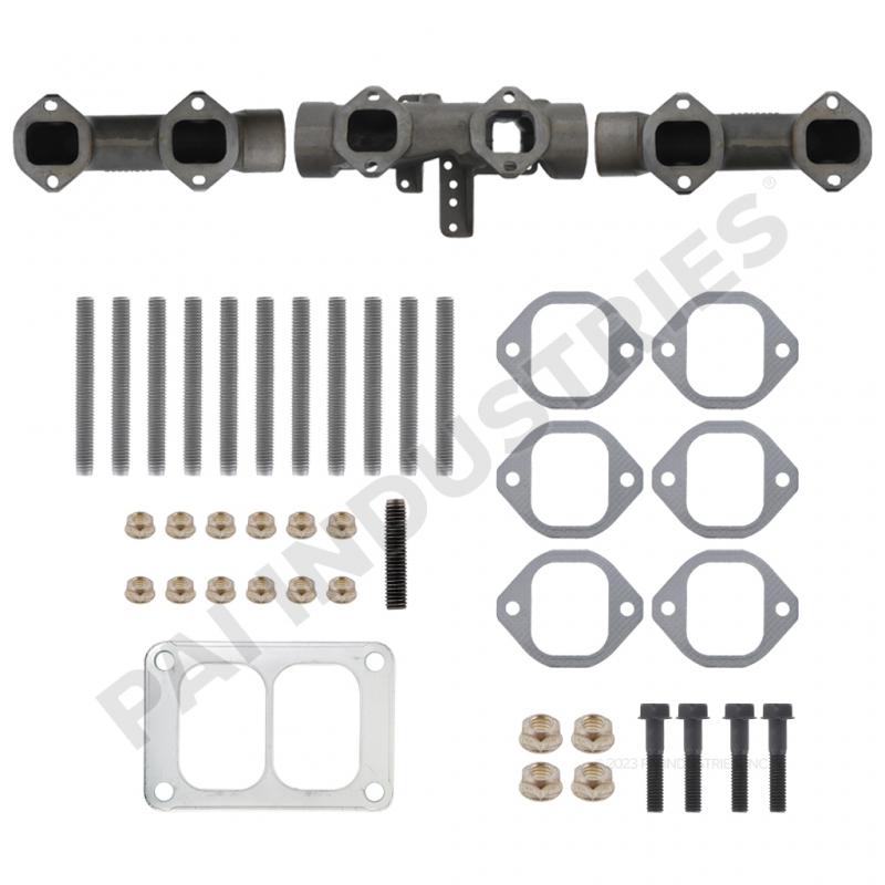 Exhaust Manifold Kit for Caterpillar 3406 A B C "SQUARE PORT" image 0